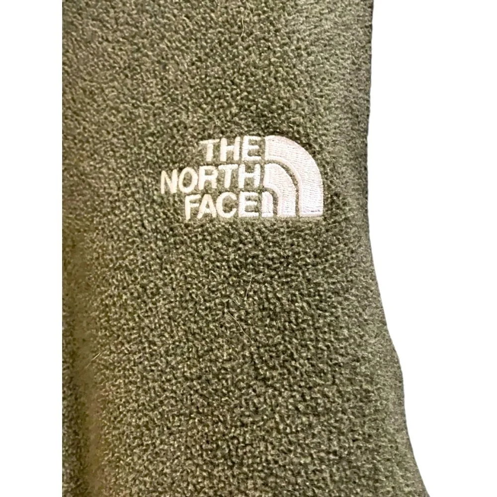 The North Face Olive Green Fleece Jacket Size L